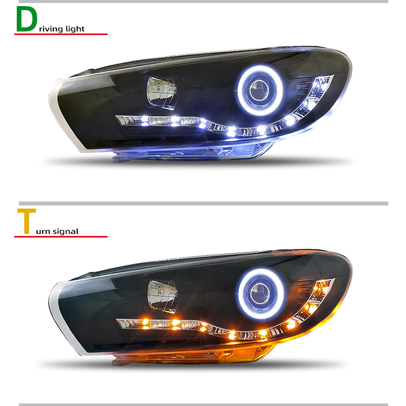 Fari anteriori a Led per VW Scirocco (2009–2016)