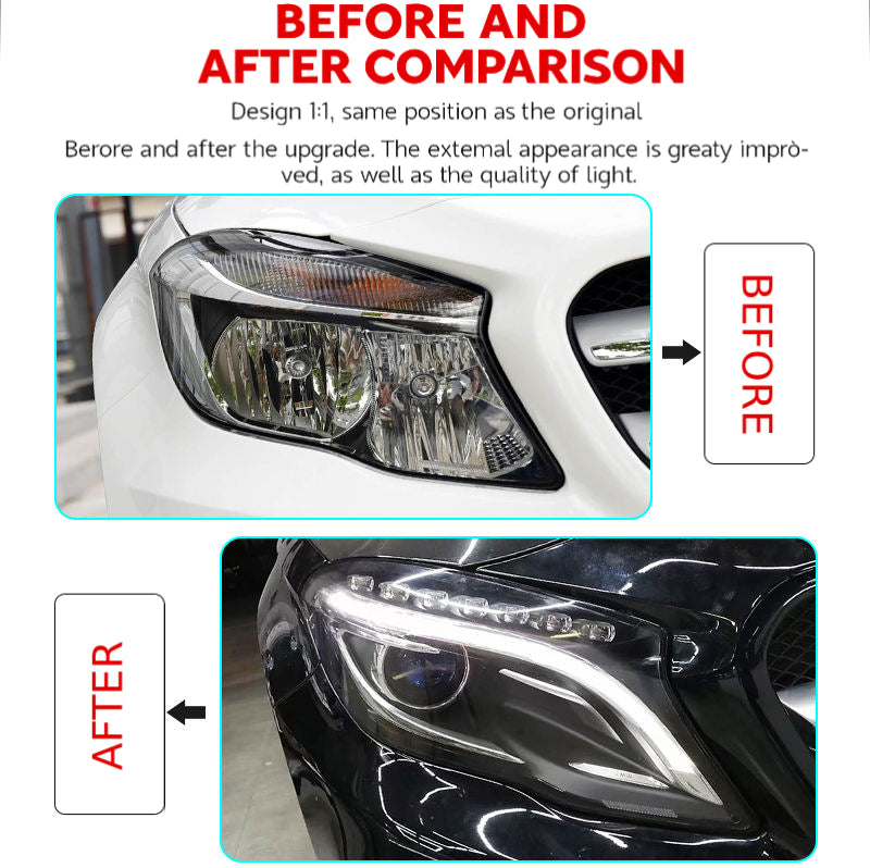 LED headlights for Mercedes-Benz GLA W156 (2015–2019)