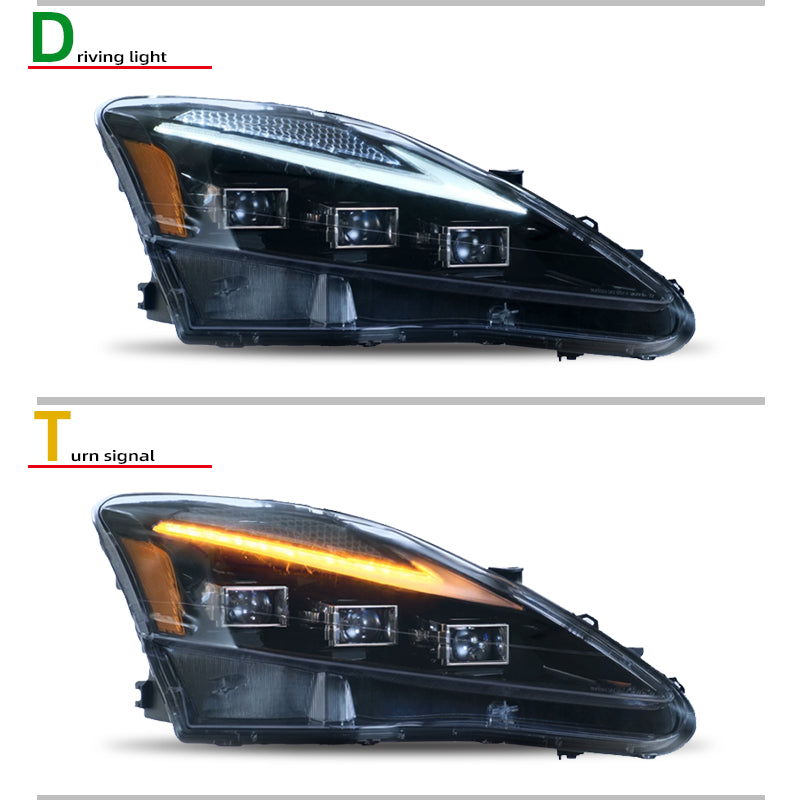 Fari anteriori a Led per Lexus IS250 / IS300 (2006–2012)
