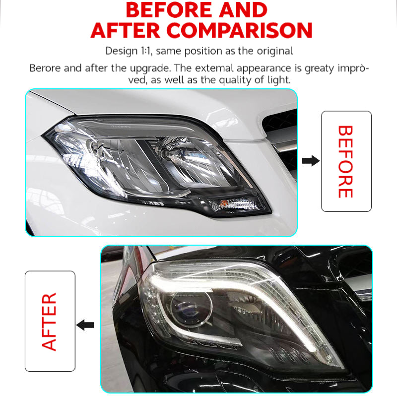Fari anteriori a Led per Mercedes-Benz GLK (2013–2015)