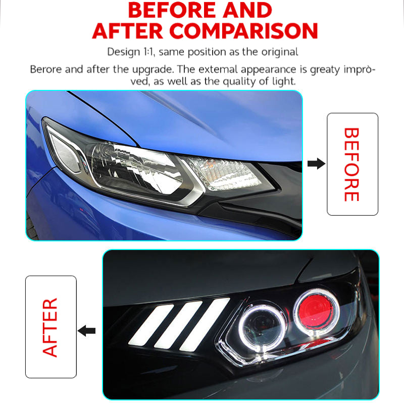 Fari anteriori a Led per Honda Fit (2014-2020)