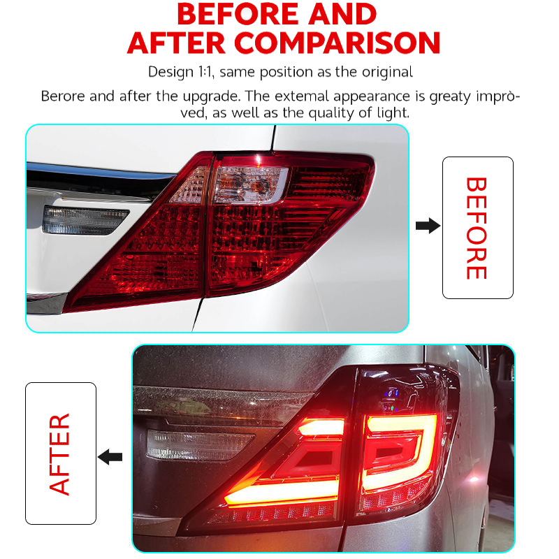 Luci posteriori a Led per Toyota Alphard (2007-2014)