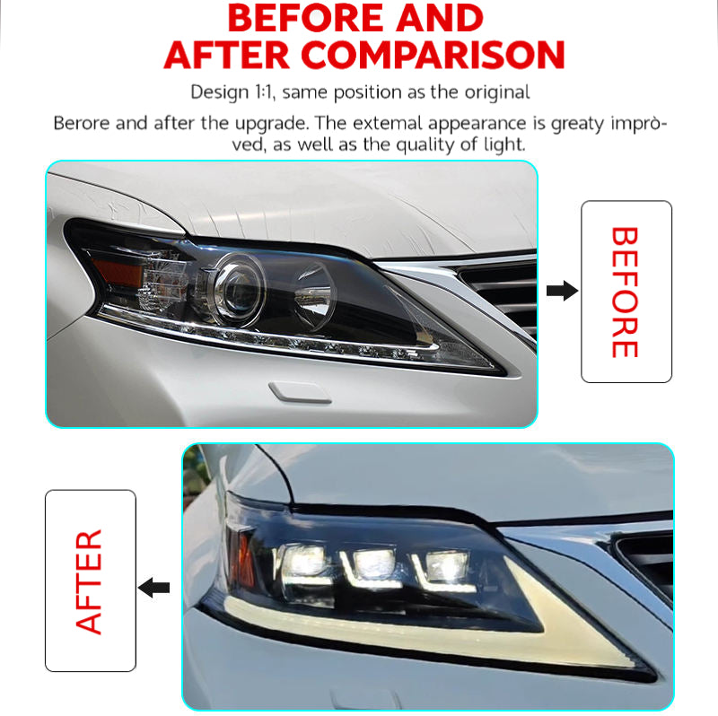 Fari anteriori a Led per Lexus RX270 / RX350 (2009–2014)