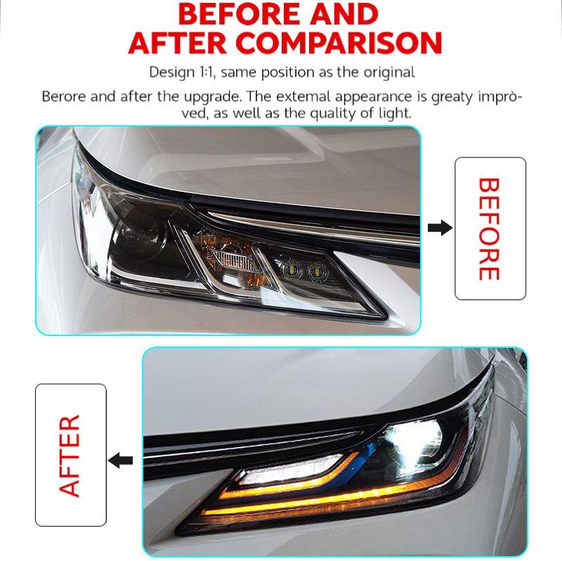 Fari anteriori a Led per Toyota Corolla (2019-2022)