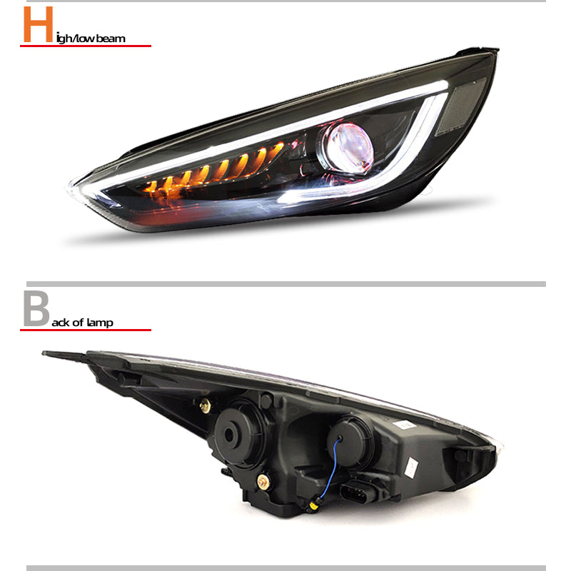 Fari anteriori a Led per Ford Focus MK3.5 (2015–2018)