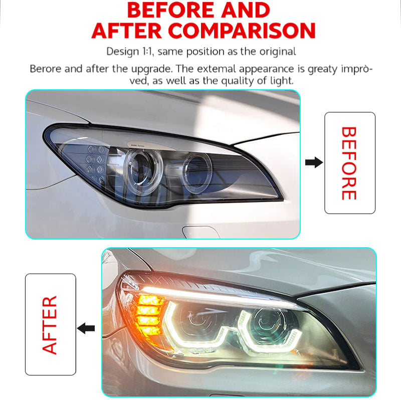 Fari anteriori a Led per BMW F02 (2009-2015)