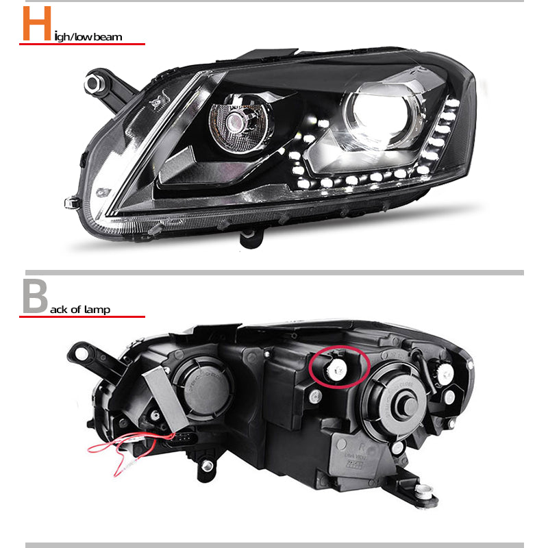 Fari anteriori a Led per VW Magotan/Passat B7 (2012–2016)
