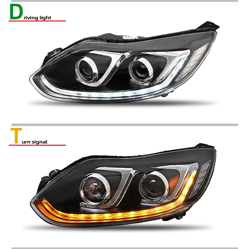 Fari anteriori a Led per Ford Focus MK3 (2012–2014)