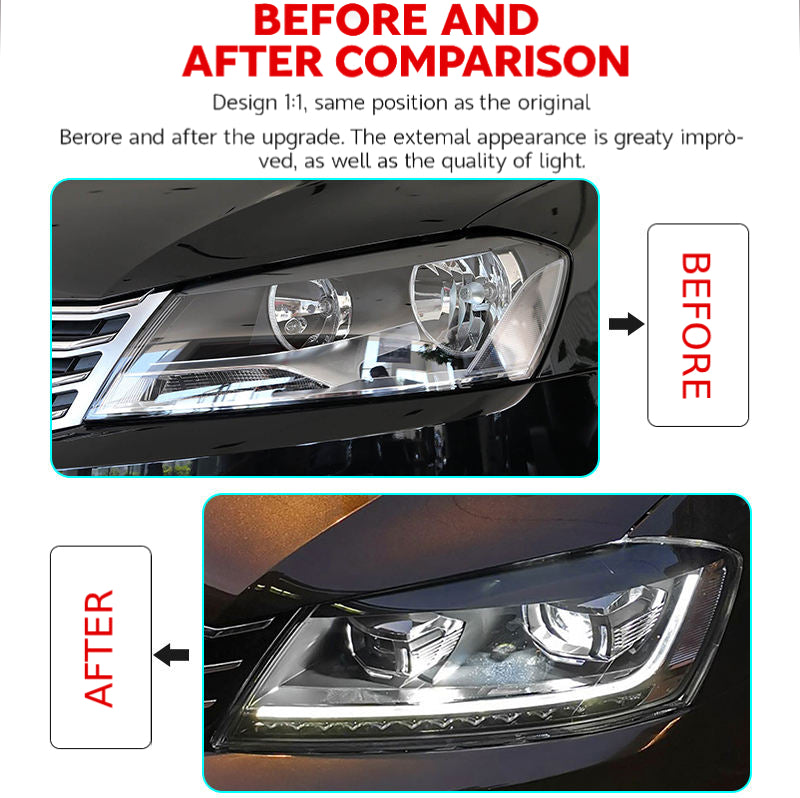 Fari anteriori a Led per VW PASSAT B7 (2012–2016)