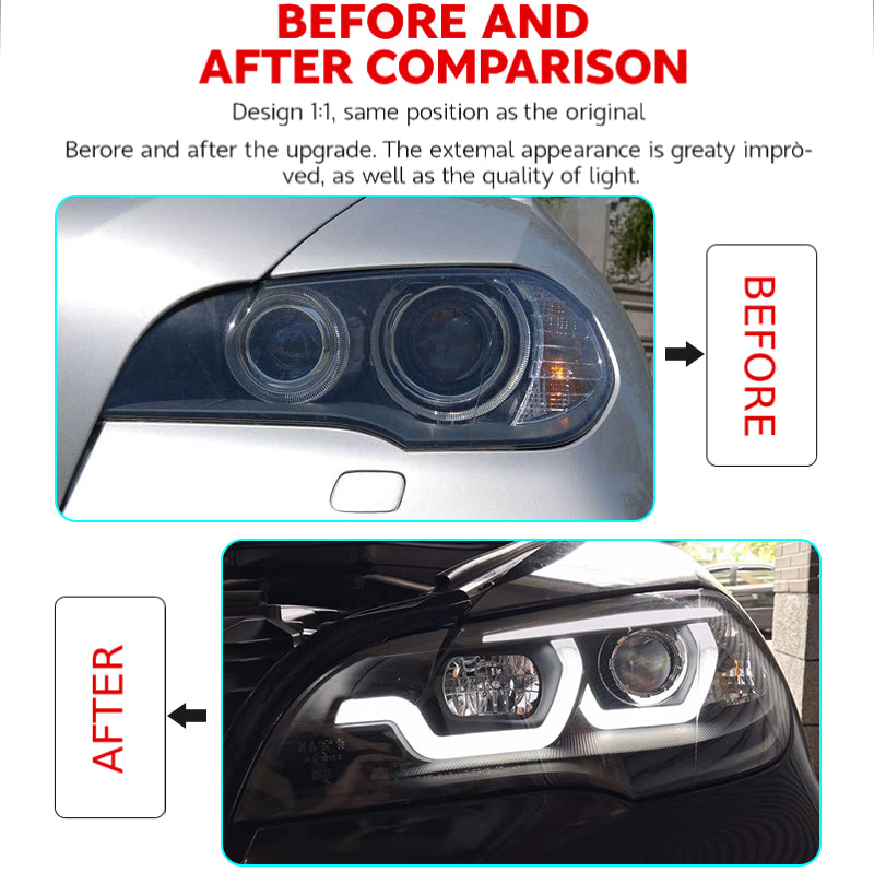 Luci anteriori a Led per BMW X5 E70 (2007-2013)