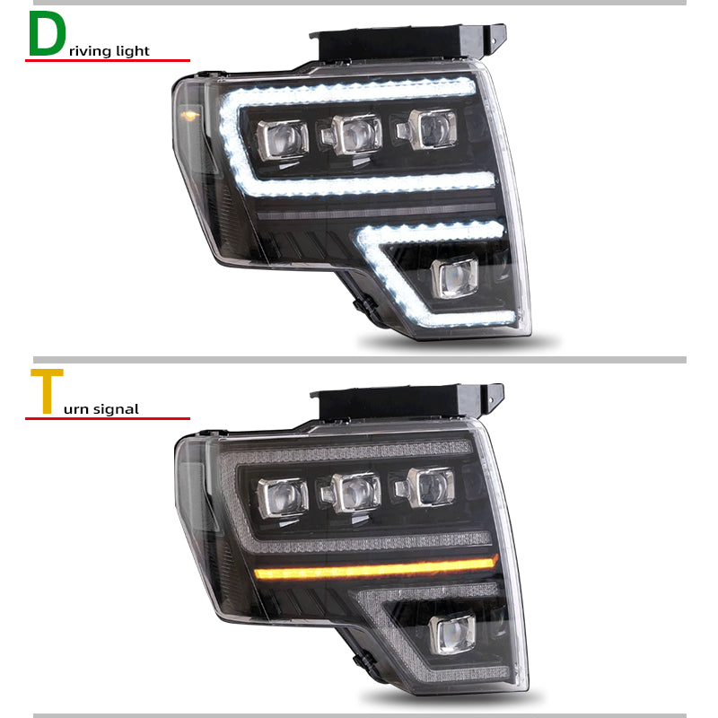 Fari anteriori a Led per Ford F-150 (2009–2014)