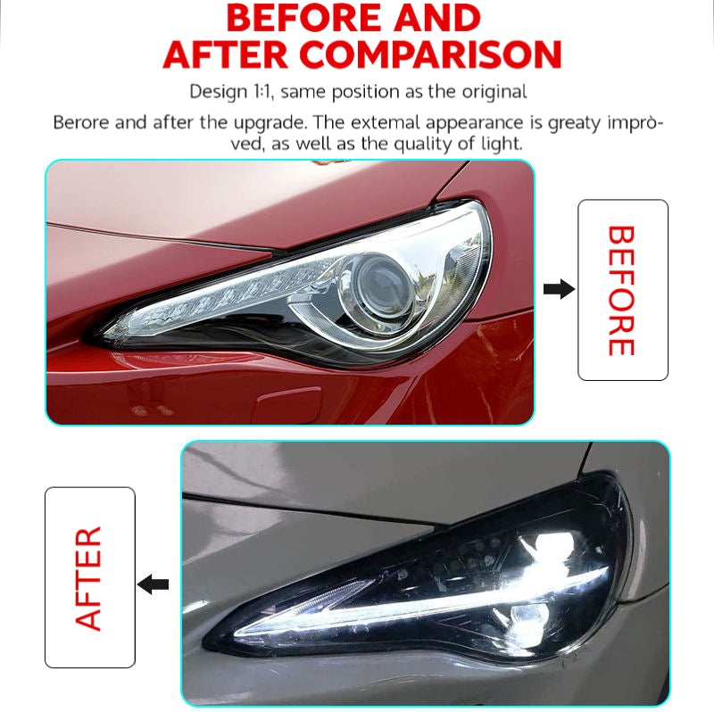 Fari anteriori a Led per Toyota GT86/Subaru BRZ (2012-2020)