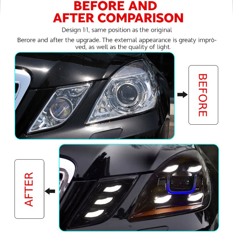 Fari anteriori a Led per Mercedes-Benz Classe E W212 (2010–2013)