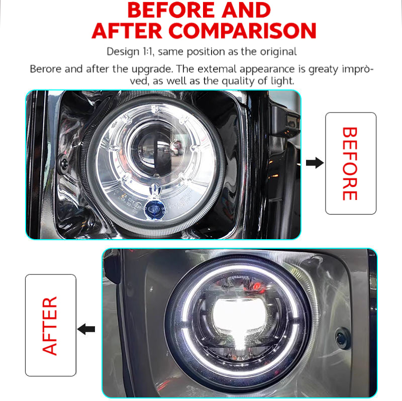 LED Headlights for Mercedes-Benz G500 / G55 / G63 (2015–2019)