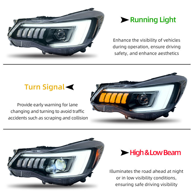 Fari anteriori a Led per Subaru XV (2012–2017)