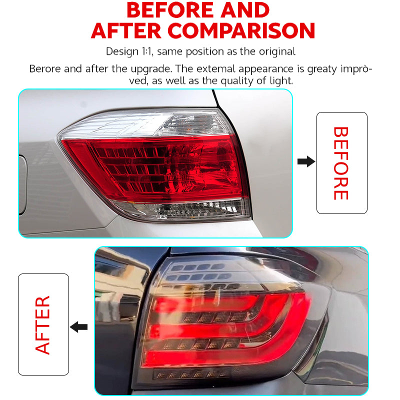 Luci posteriori a Led per Toyota Highlander (2012-2014)