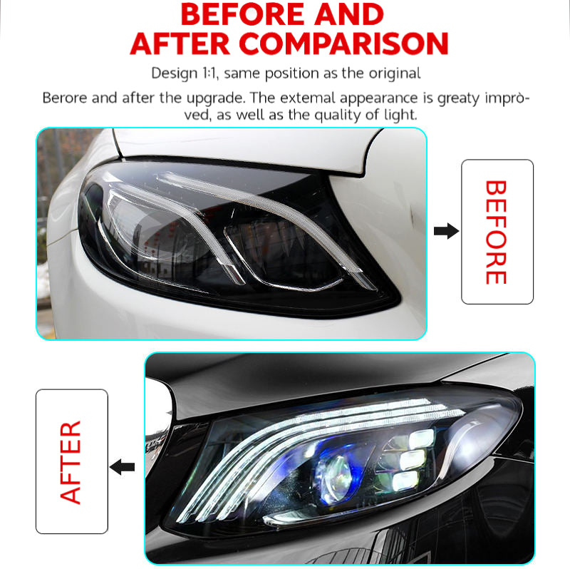 Fari anteriori a Led per Mercedes-Benz Classe E W213 (2016–2020)