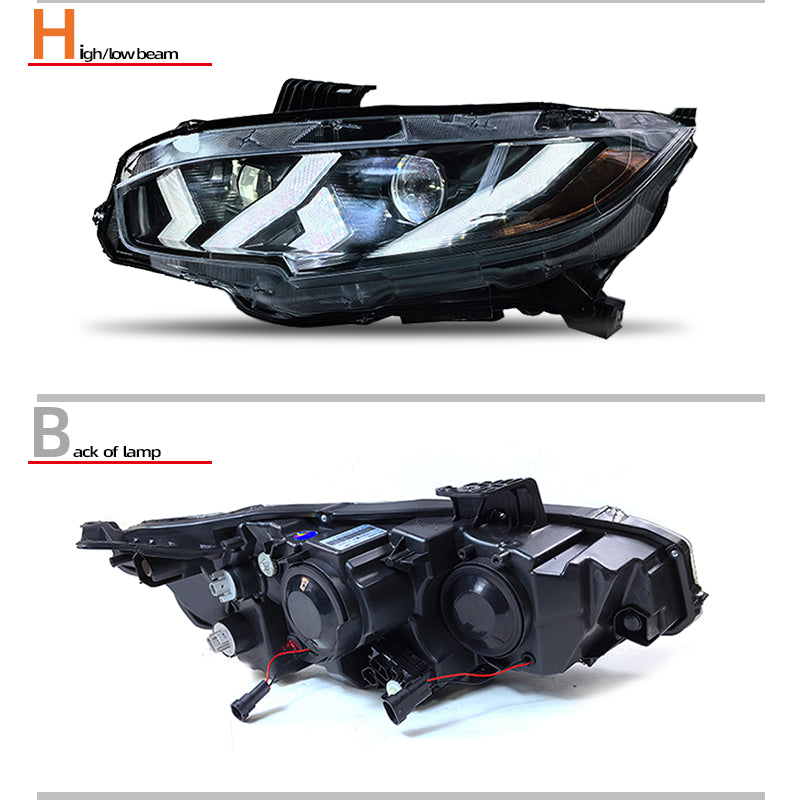 Fari anteriori a Led per Honda Civi (2016-2021)