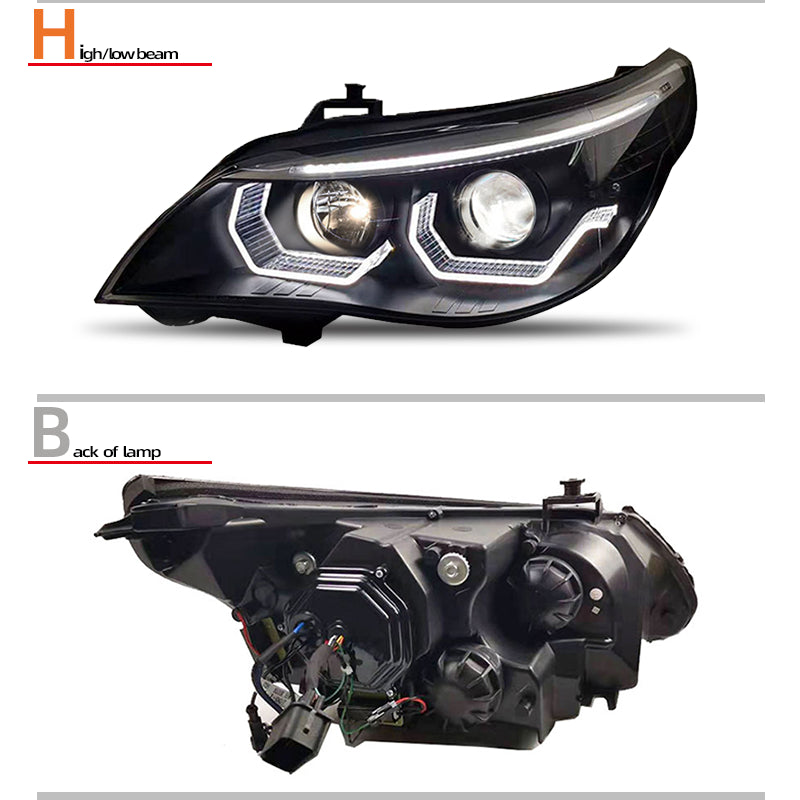 LED front lights for BMW E60 (2004-2010) 