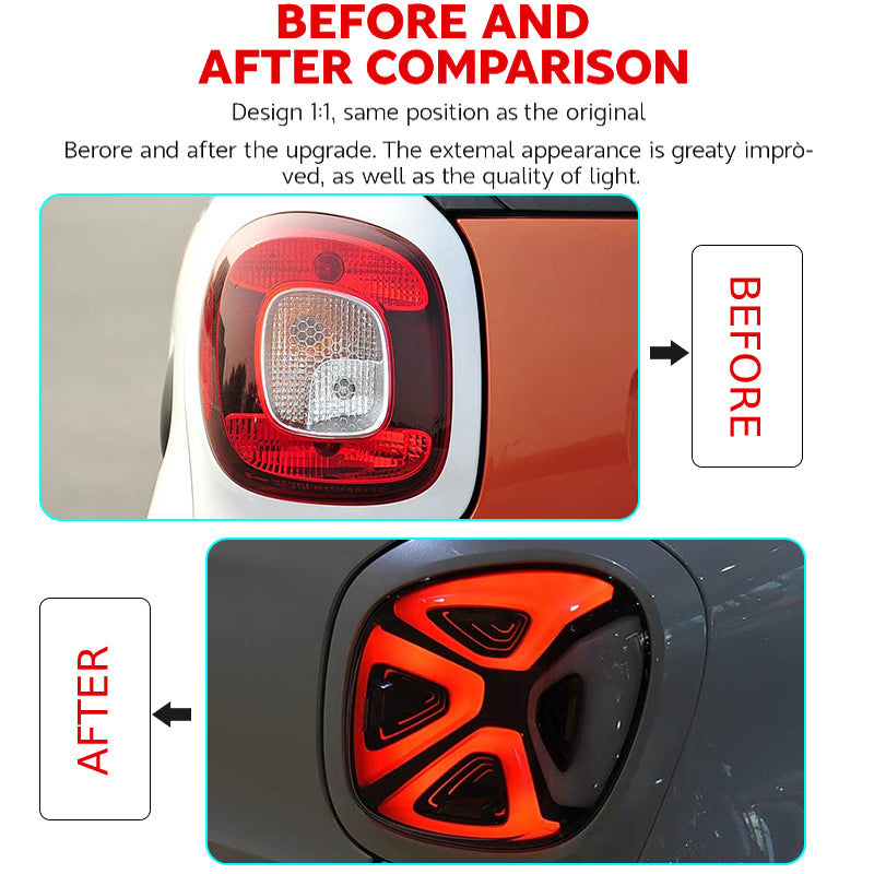 Luci posteriori a Led per Benz Smart (2015-2019)