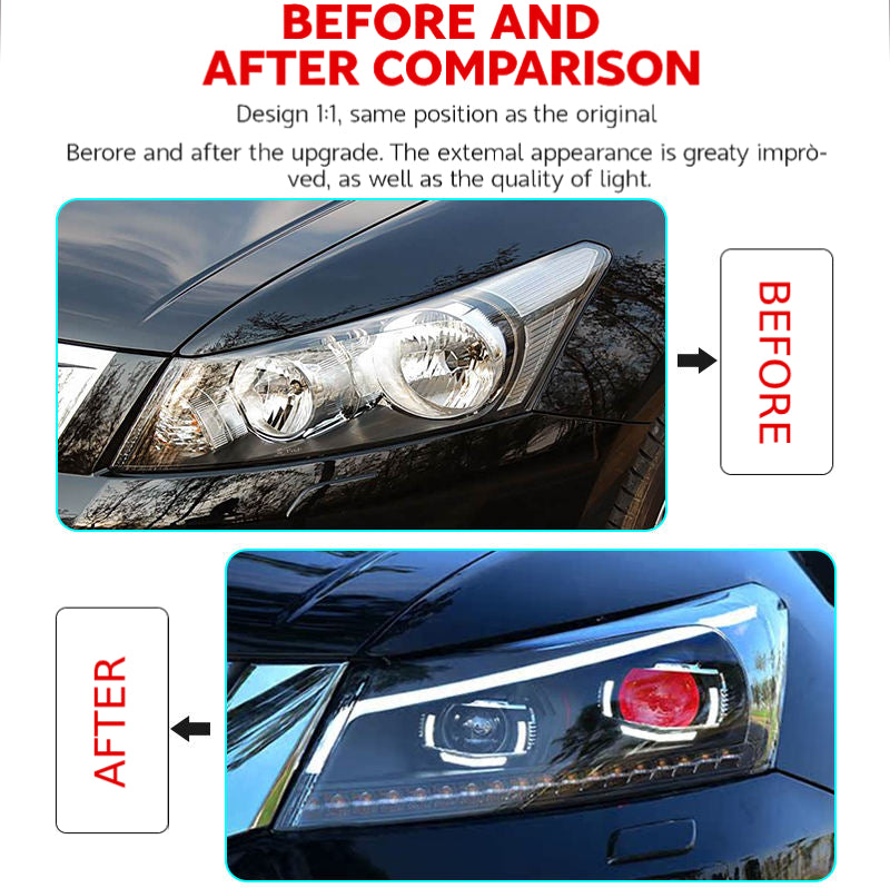 Fari anteriori a Led per Honda Accord (2008-2013)