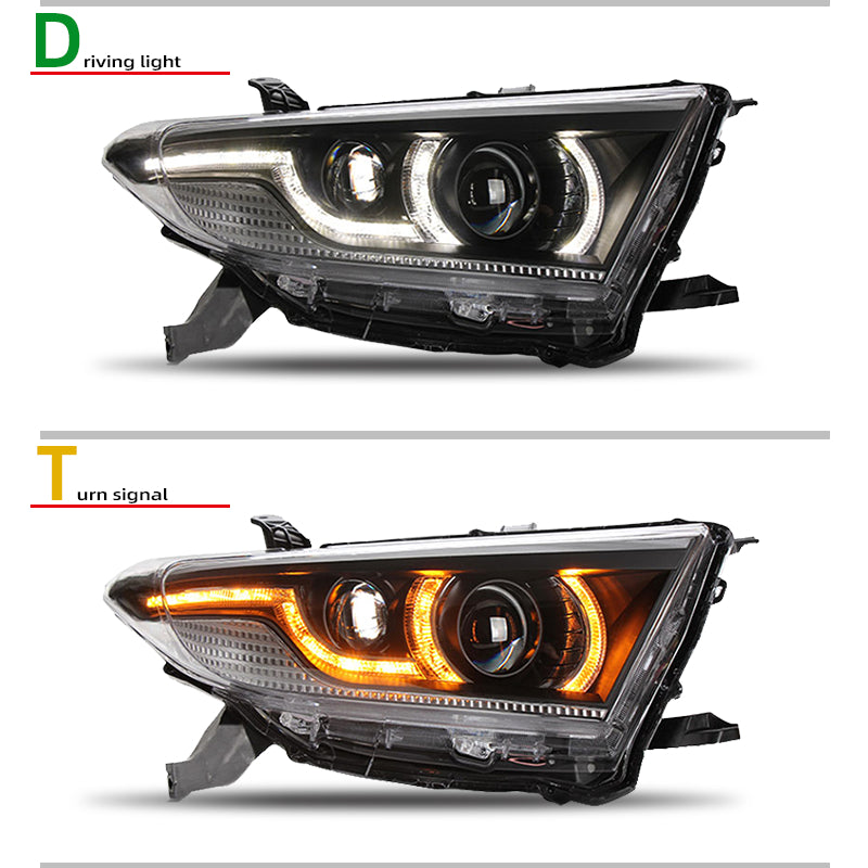 Fari anteriori a Led per Toyota Highlander (2012-2014)
