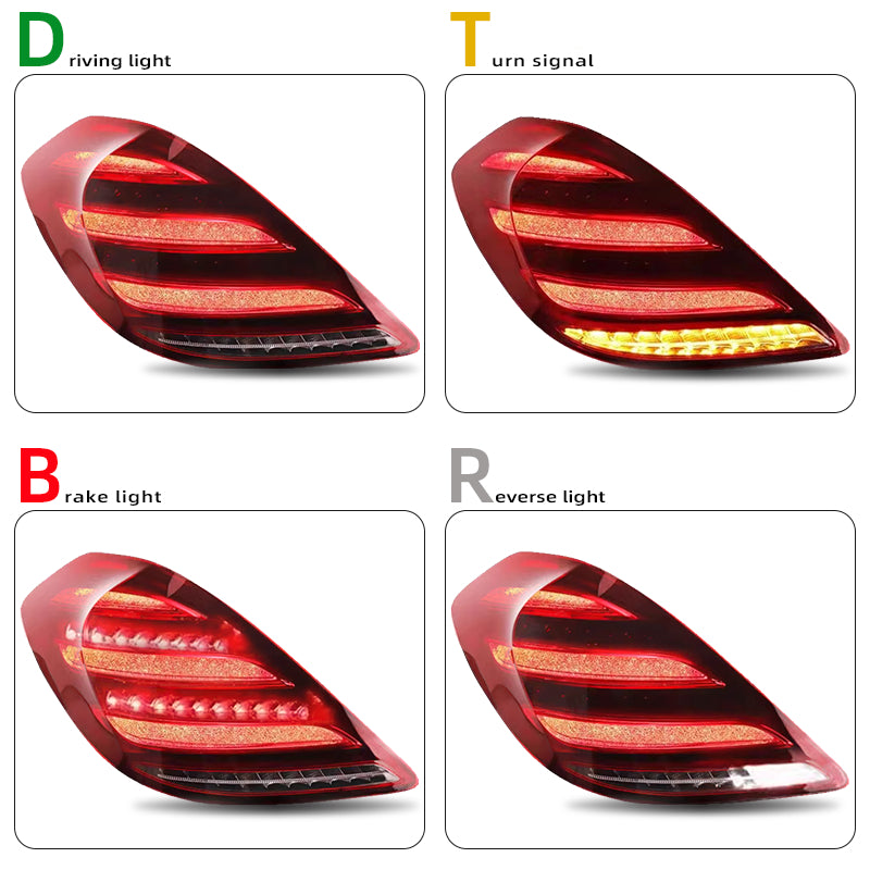 Luci posteriori a Led per Benz S-class W222 (2014-2017)