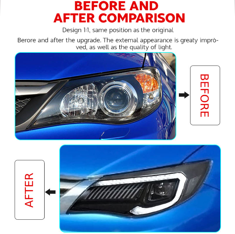 Fari anteriori a Led per Subaru Impreza WRX STI (2008–2014)