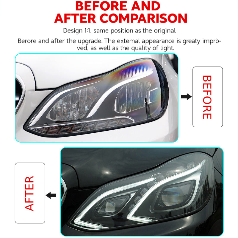 Fari anteriori a Led per Mercedes-Benz Classe E W212 (2010–2015)