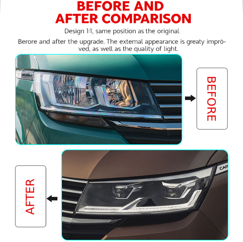 Fari anteriori a Led per VW Multivan T6 / Caravelle (2016–2019)