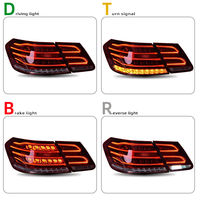 Luci posteriori a Led per Benz E-class W212 (2010-2015)