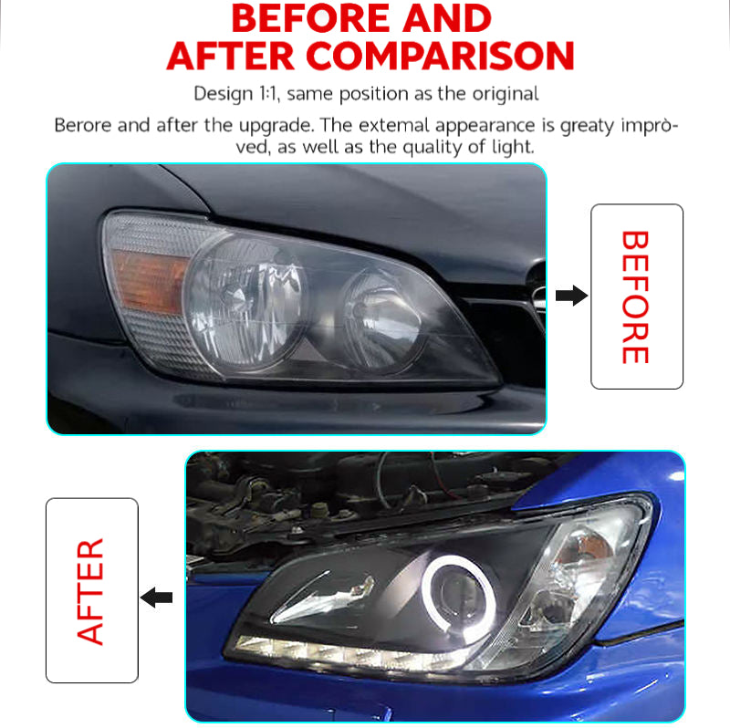 Fari anteriori a Led per Lexus IS200 (1998–2005)