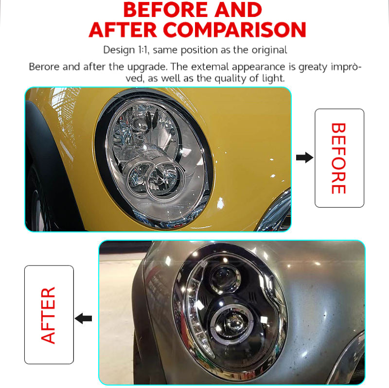 Fari anteriori a Led per Mini R50/52