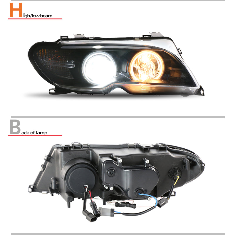 Fari anteriori a Led per BMW E46 coupé post-LCI (2003-2005)