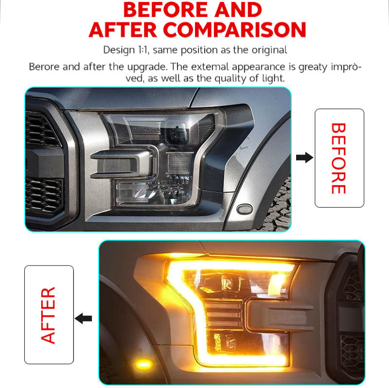 Fari anteriori a Led per Ford F150 (2015–2017)