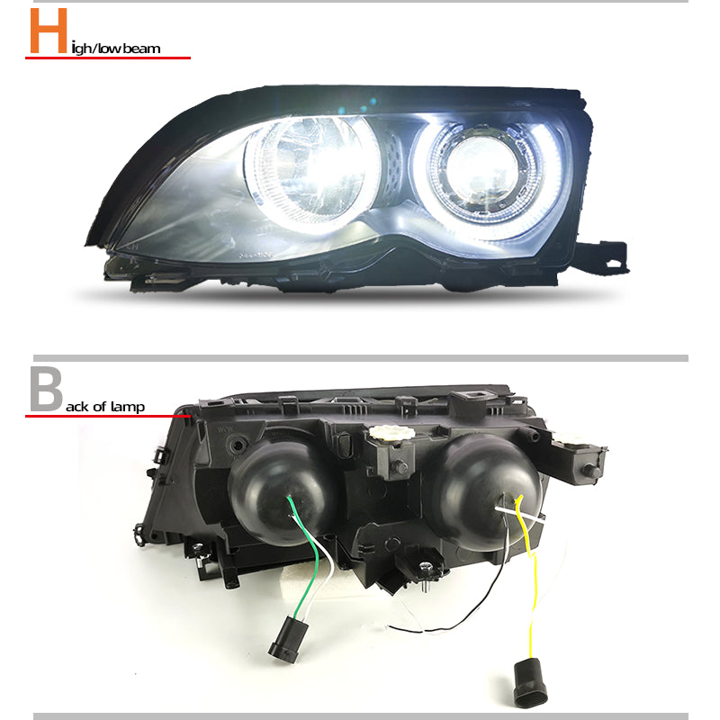 Luci anteriori a Led per BMW E46 post-LCI (2001-2005)