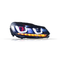 Fari anteriori a Led per VW Golf 6 (2010–2012)